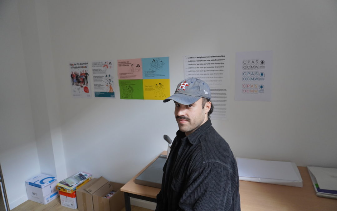 Arthur, infographiste au CPAS d’Ixelles